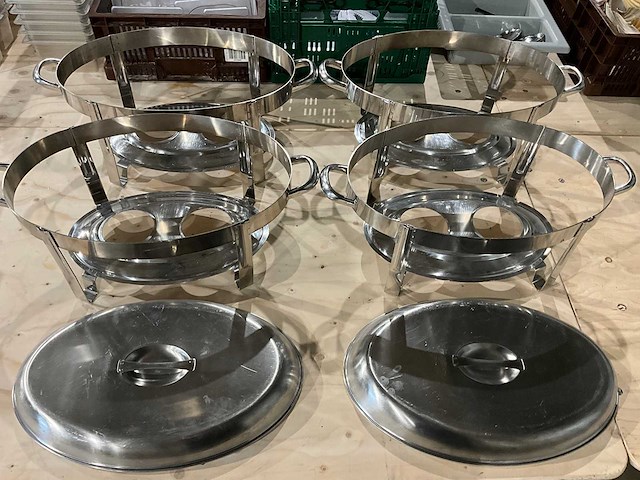 Ovale chafingdishouder (4x) - afbeelding 1 van  3