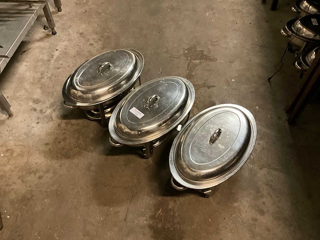 Ovale chaving dishes (3x) - afbeelding 1 van  2