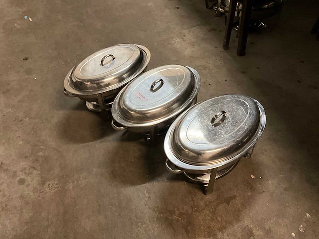 Ovale chaving dishes (3x) - afbeelding 1 van  1