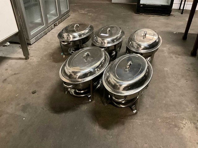 Ovale chaving dishes (5x) - afbeelding 1 van  3