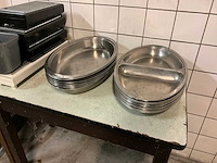 Ovale chaving dishes inzetbakken (18x) - afbeelding 1 van  5