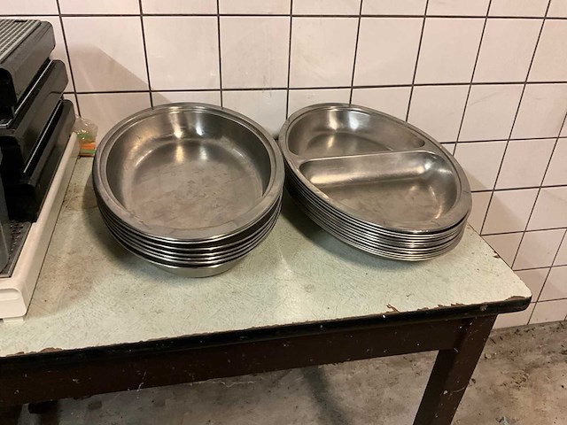 Ovale chaving dishes inzetbakken (18x) - afbeelding 2 van  5