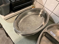 Ovale chaving dishes inzetbakken (18x) - afbeelding 3 van  5