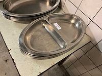 Ovale chaving dishes inzetbakken (18x) - afbeelding 4 van  5