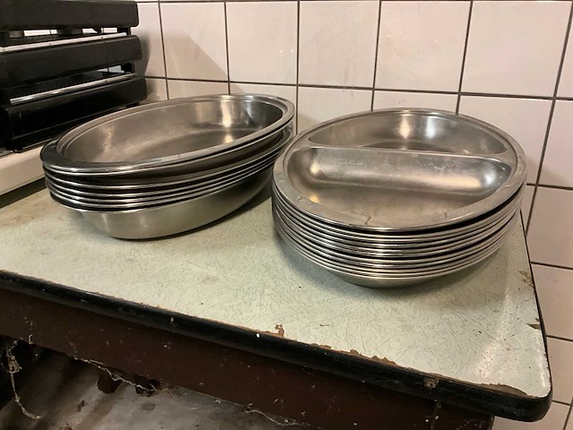 Ovale chaving dishes inzetbakken (18x) - afbeelding 5 van  5