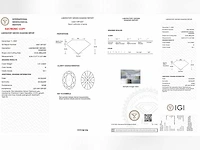 Ovale diamant 1.01 ct - afbeelding 3 van  5