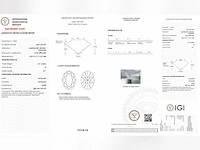 Ovale diamant 1.01 ct - afbeelding 5 van  5