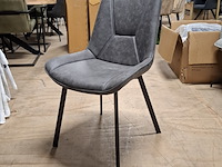 Ovale eetkamertafel met 4x stoel - afbeelding 4 van  6