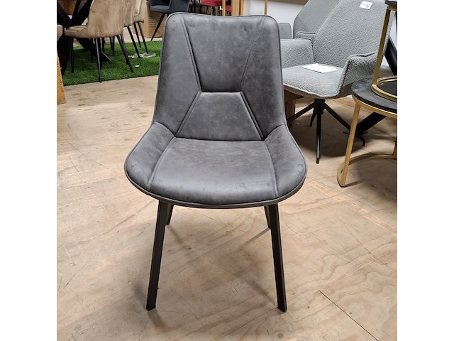 Ovale eetkamertafel met 4x stoel - afbeelding 5 van  6