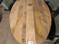 Ovale eetkamertafel met 4x stoel - afbeelding 3 van  6