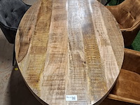 Ovale eetkamertafel met 4x stoel - afbeelding 3 van  7