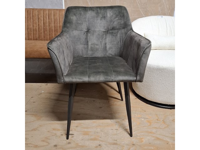 Ovale eetkamertafel met 4x stoel - afbeelding 5 van  7