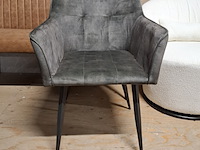 Ovale eetkamertafel met 4x stoel - afbeelding 5 van  7