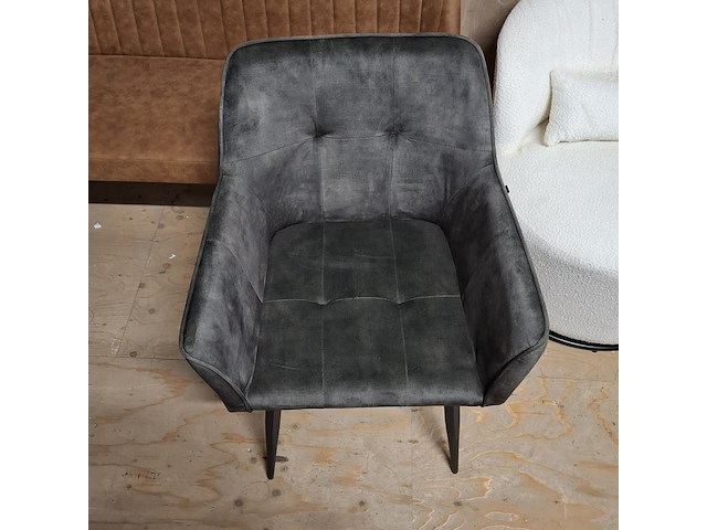 Ovale eetkamertafel met 4x stoel - afbeelding 6 van  7