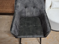 Ovale eetkamertafel met 4x stoel - afbeelding 6 van  7