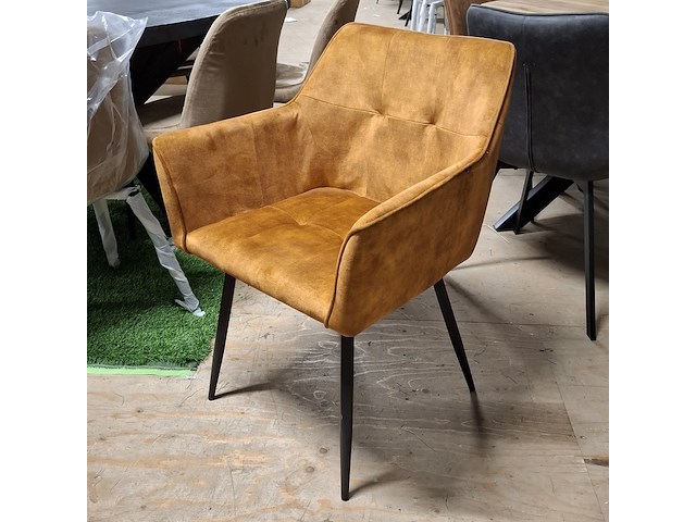 Ovale eetkamertafel met 4x stoel - afbeelding 7 van  7