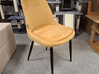 Ovale eetkamertafel met 4x stoel - afbeelding 4 van  5