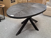 Ovale eetkamertafel met 4x stoel - afbeelding 1 van  7