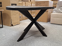 Ovale eetkamertafel met 4x stoel - afbeelding 2 van  7