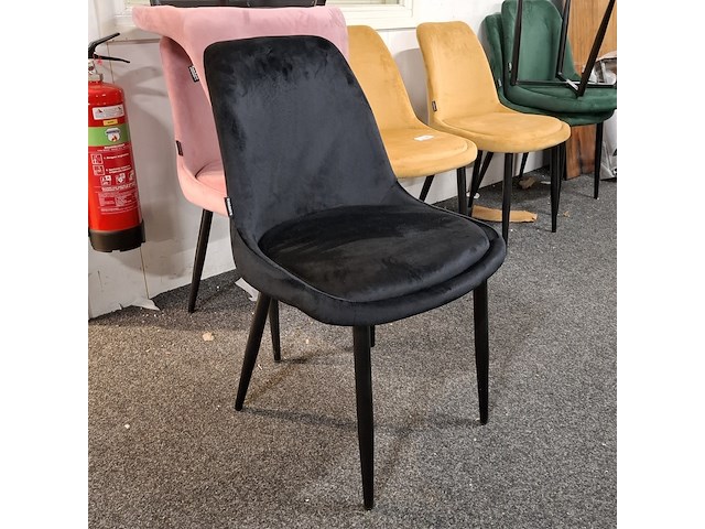 Ovale eetkamertafel met 6x stoel - afbeelding 4 van  5