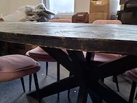 Ovale eetkamertafel met 6x stoel - afbeelding 4 van  9