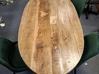 Ovale eetkamertafel met 6x stoel - afbeelding 4 van  9