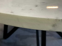 Ovale eetkamertafel met marmeren blad - afbeelding 2 van  7