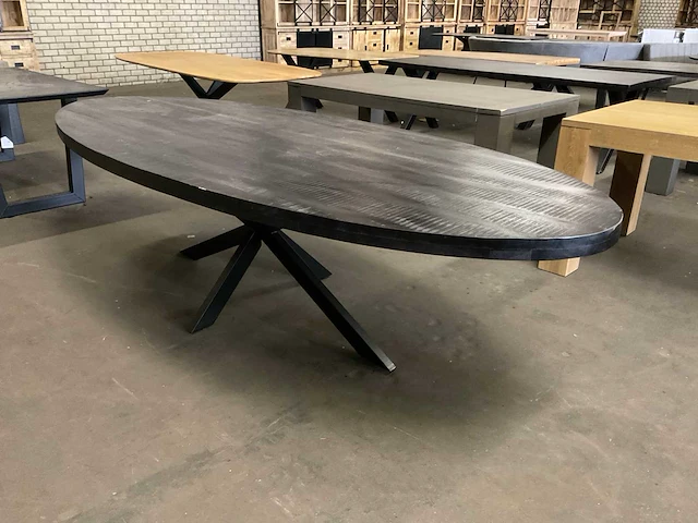 Ovale eetkamertafel - afbeelding 2 van  8