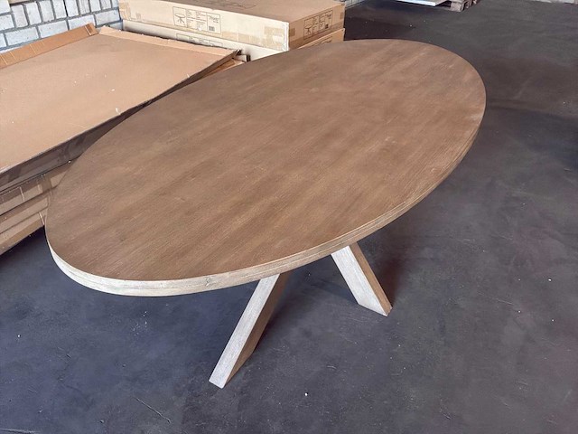 Ovale eetkamertafel - afbeelding 2 van  11