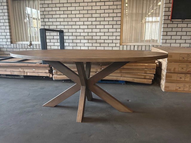 Ovale eetkamertafel - afbeelding 7 van  11