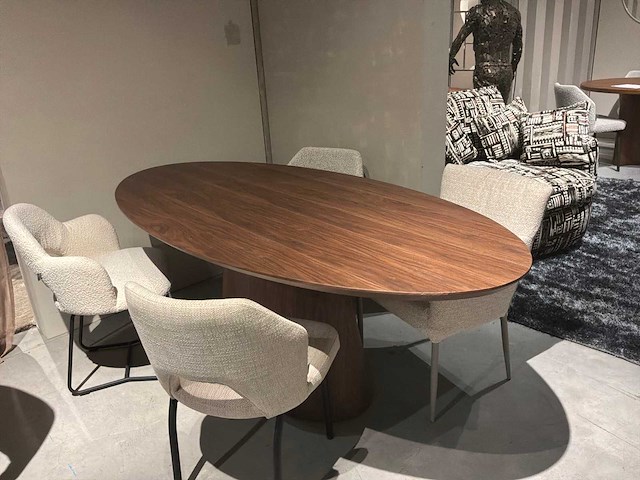 Ovale eetkamertafel - afbeelding 1 van  12