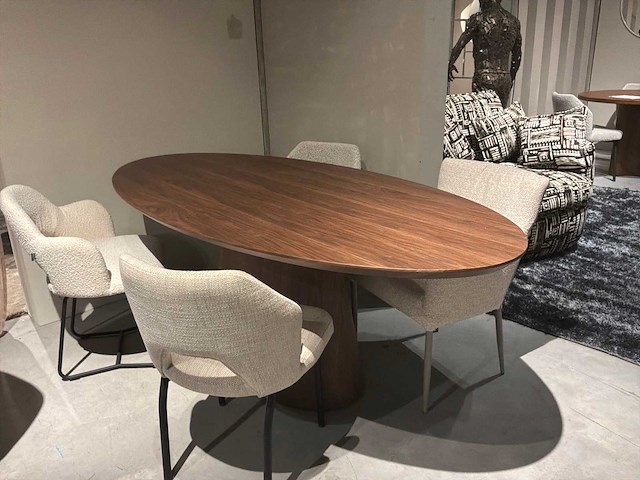 Ovale eetkamertafel - afbeelding 5 van  12