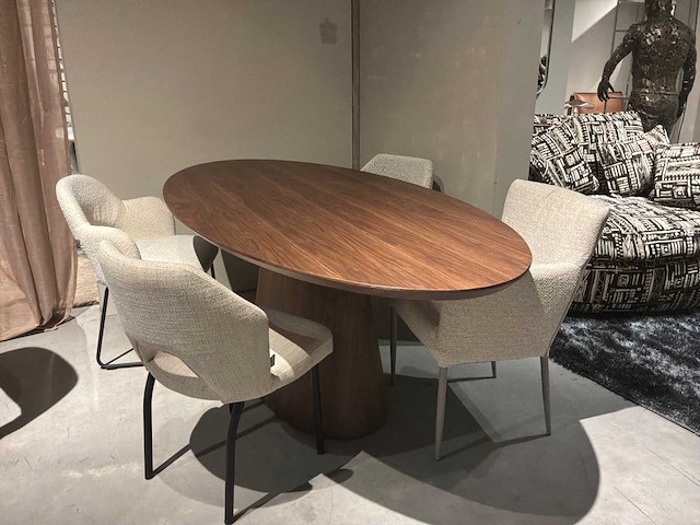 Ovale eetkamertafel - afbeelding 6 van  12