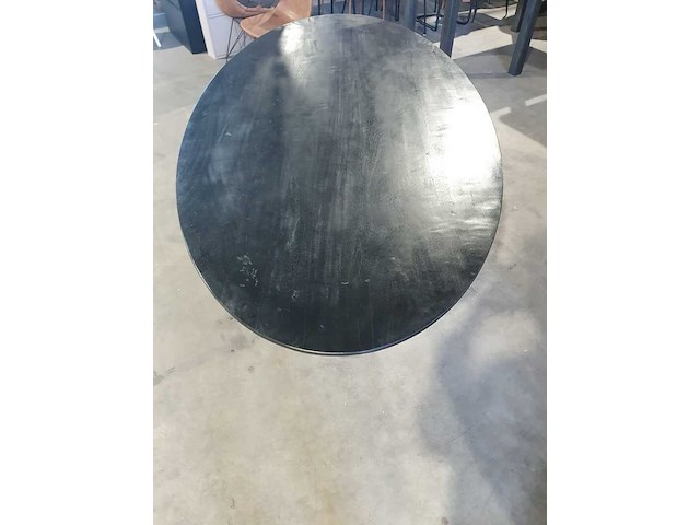 Ovale eettafel, hsm , zwart, 2025 - afbeelding 3 van  6