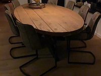 Ovale eettafel met matrix onderstel - 300x115cm - afbeelding 3 van  3