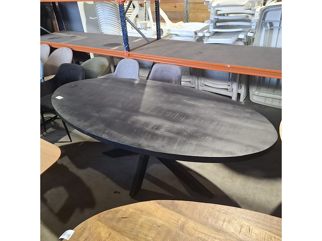 Ovale eettafel, starfurn, zwart, 2025 - afbeelding 3 van  3