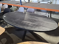 Ovale eettafel, starfurn, zwart, 2025 - afbeelding 3 van  3