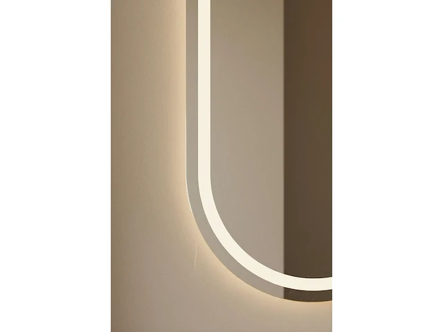 Ovale led badkamerspiegel 140×45 cm – anti-condens & 3 lichtkleuren vidi, hakon - afbeelding 2 van  4
