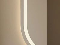 Ovale led badkamerspiegel 140×45 cm – anti-condens & 3 lichtkleuren vidi, hakon - afbeelding 2 van  4