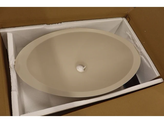 Ovale opzetwaskom wiesbaden, kim, beige - afbeelding 4 van  10