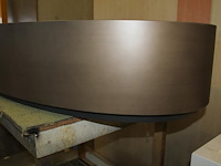 Ovale salontafel zonder afwerkblad. afmeting 152 x 82 x 30 cm. - afbeelding 2 van  3