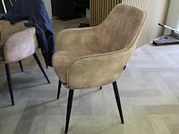 Ovale vergadertafel met kruispoot en zes gestoffeerde stoelen colenis. tafel voorzien van rubberen transpar... - afbeelding 5 van  5