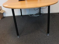 Ovale werktafel, afm. 150 x 120 cm. - afbeelding 3 van  3
