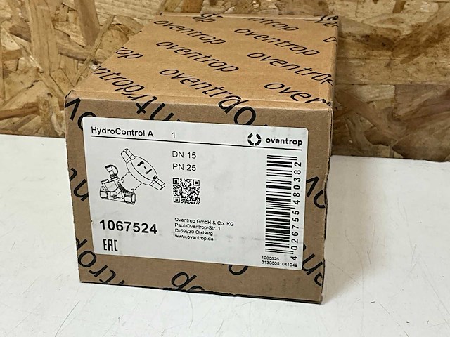Oventrop 1067524 hydrocontrol a afsluiter - afbeelding 1 van  3
