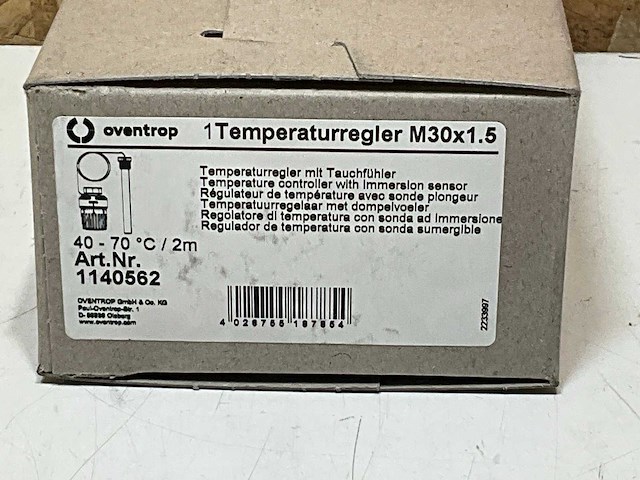 Oventrop 1140562 temperatuurregelaar met dompelvoeler 40-70gr.c - afbeelding 3 van  3