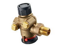 Oventrop inregelafsluiter cocon qtz z. nippels dn15 bi-bu 30-210l/h - afbeelding 1 van  2