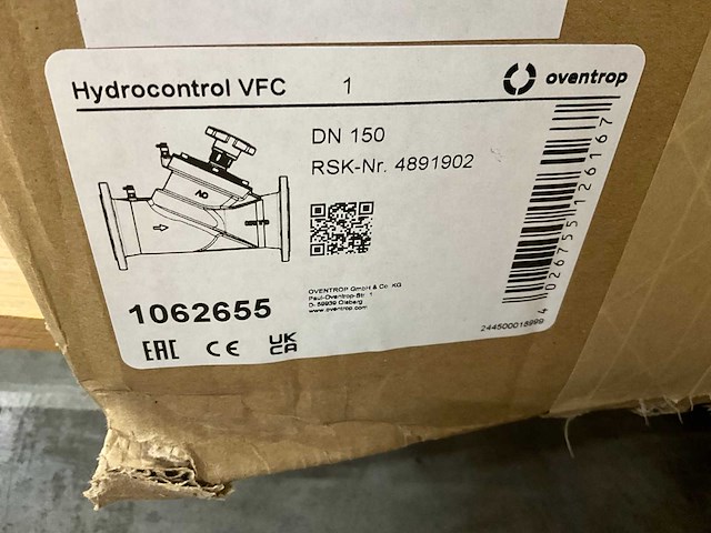Oventrop inregelafsluiter statisch hydrocontrol f dn150 - afbeelding 4 van  4