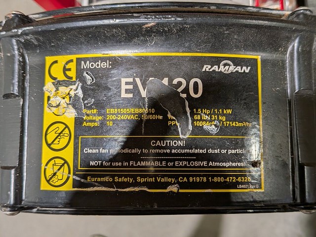 Overdrukventilator, ramfan, ev420 - afbeelding 7 van  8