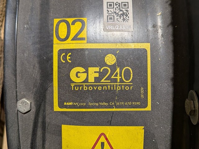 Overdrukventilator, ramfan, gf240 - afbeelding 7 van  7