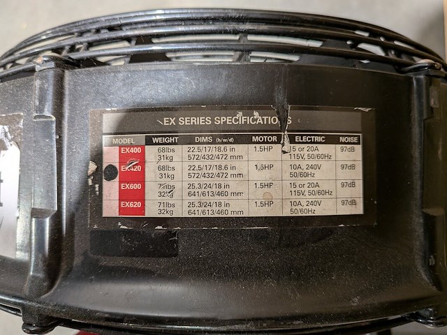Overdrukventilator, ramfan, turboforce ex series - afbeelding 9 van  10